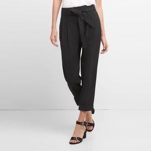 Gap High Rise Pleated Waist Trousers, Black, Sz 12